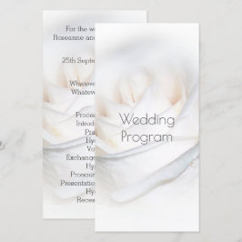 Programa de Casamento Personalizado de Rosa Branca