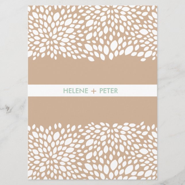 Programa de Casamento Personalizável de Sangue em  (Frente)