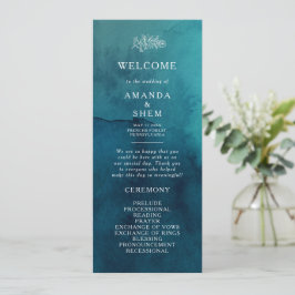 Programa de Casamento por Aquarela do Oceano Atlân