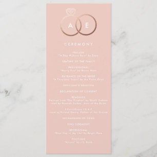 Programa de Casamento por Blush dos Anéis Dourados