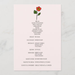 Programa de Casamento Primrose Minimalista
