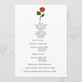 Programa de Casamento Primrose Minimalista