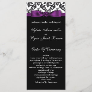 programa de Casamento Púrpura da fronteira damask
