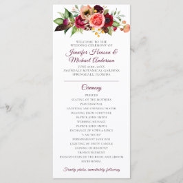 Programa de Casamento Romance Floral Boêmio