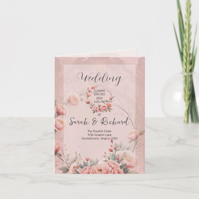 Programa de Casamento Romântico Jardim Secreto em  (Frente)