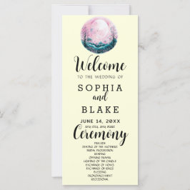 Programa de Casamento Rosa Boho & Branco Lua Cheia