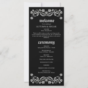 Programa de Casamento Rosas Góticos