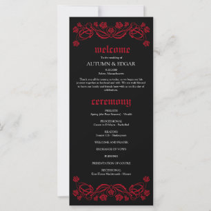Programa de Casamento Rosas Góticos