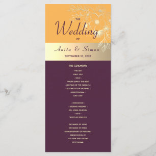 Programa de Casamento Roxo Ameixa