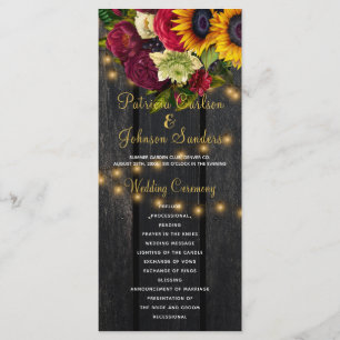 Programa de casamento Russo de celeiro de burgdy f