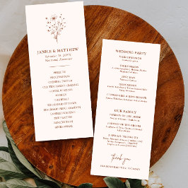 Programa de Casamento Rústico Simples Boho em Lara