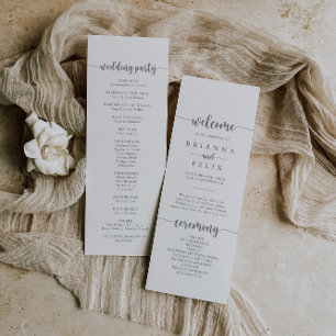 Programa de Casamento Silver da Caligrafia Minimal
