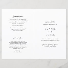 Programa de Casamento Simples Moderno