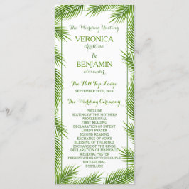 Programa de Casamento Tropical de Praia de Palm