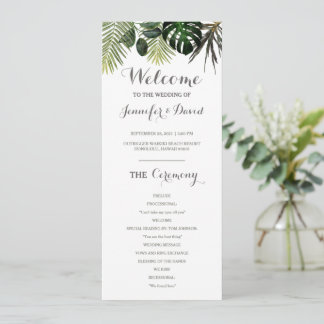 Programa de Casamento Tropical Plantas Flat Monste