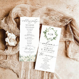 Programa de Casamento Verde Dusty Sage