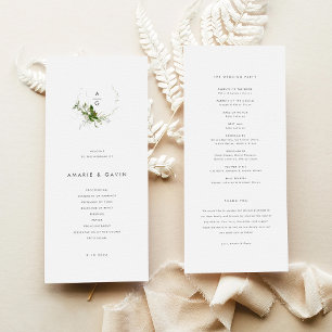 Programa de Casamento Verde Moderno