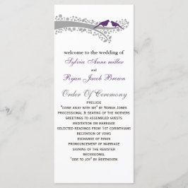 programa de casamentos de pássaros roxos de árvore