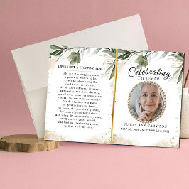 Programa de Celebração da Vida em Verde Moderno