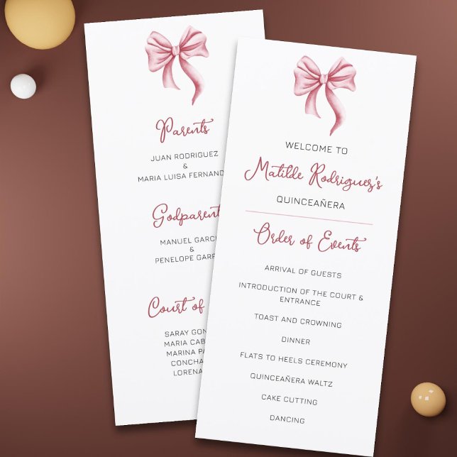 Programa de Celebração de Quinceañera, Arco Rosa-G (Criador carregado)