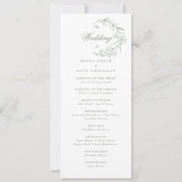 Programa de Cerimônia de Casamento