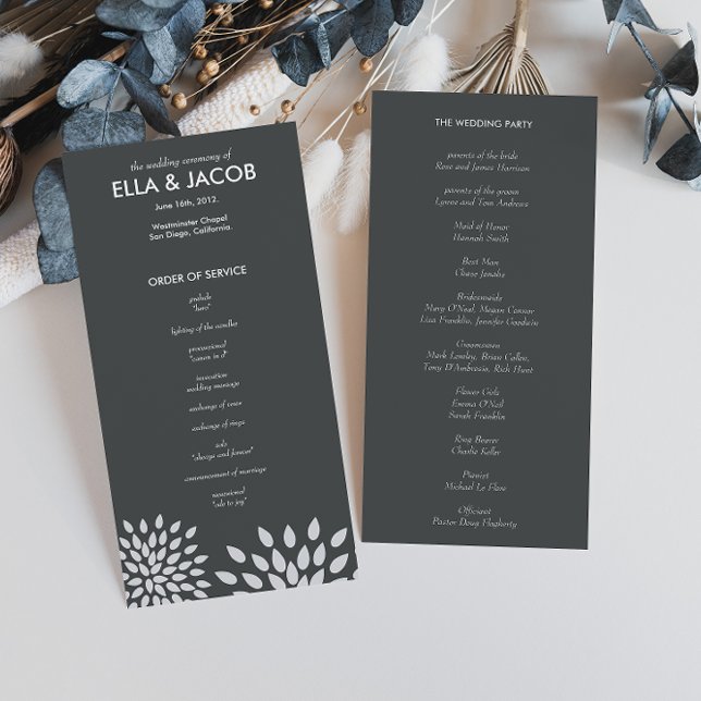 Programa de Cerimônia de Casamento (Criador carregado)