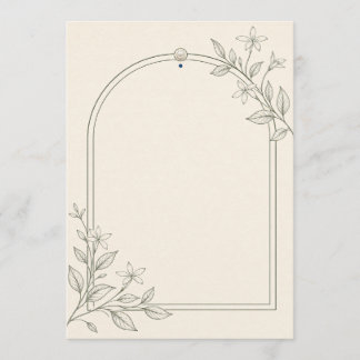 Programa de Cerimônia de Casamento com Arco Botâni