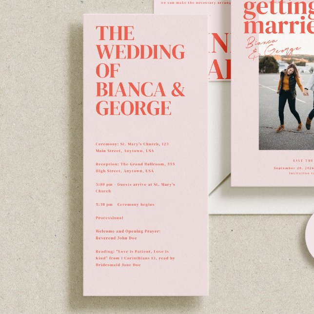 Programa de Cerimônia de Casamento de Belmont (Criador carregado)