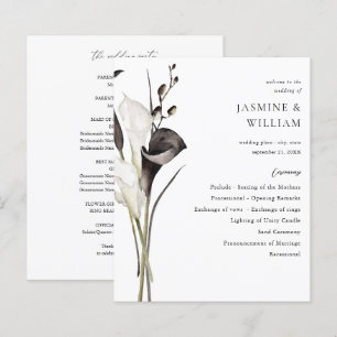 Programa de Cerimônia de Casamento de Chão Preto e