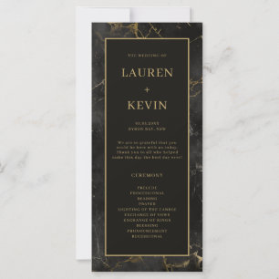 Programa de Cerimônia de Casamento do Agate de Már