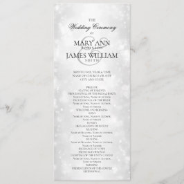 Programa de Cerimônia de Casamento Luzes de Shimme