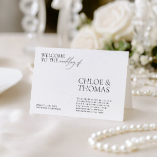 Programa de Cerimônia de Casamento Moderno Elegant