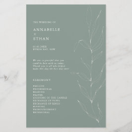 Programa de Cerimônia de Folhagem de Desenho de Li