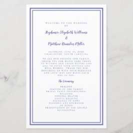 Programa de Cerimônia Moderna de Casamento Vinca