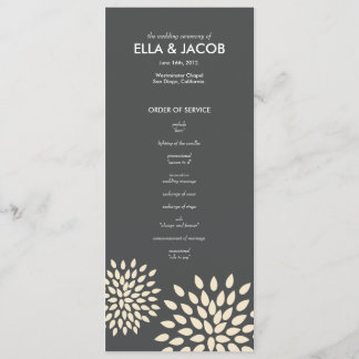 Programa de Cerimônia // Posh Petals // Vanilla