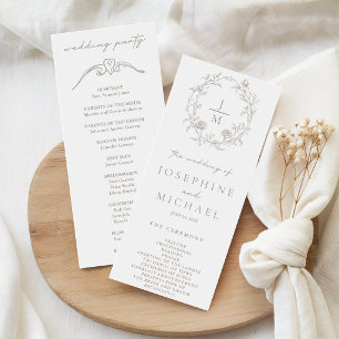 Programa de Cerimônia & Recepção de Casamento Sepi