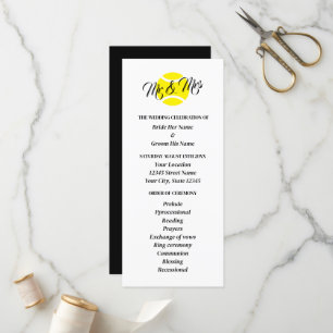 programa de cerimônias de casamento de tênis amant