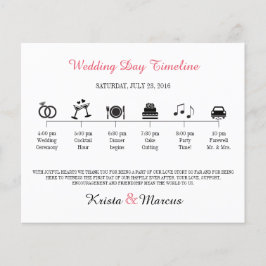 Programa de Cronograma de Casamento de Ícones