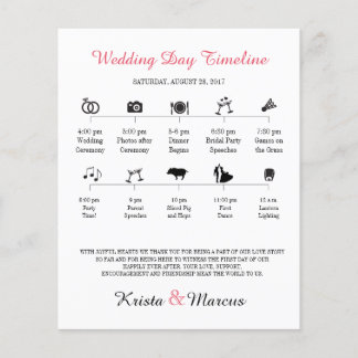 Programa de Cronograma de Casamento de Ícones