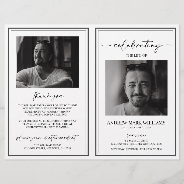 Programa de Dobragem da Ordem Funeral Elegante (Frente)