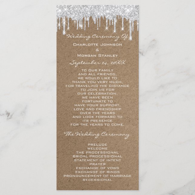 Programa de Evento de Drives de Cinza Silver Kraft (Frente)