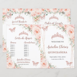 Programa de Eventos de Quinceanera Dourados com Ro