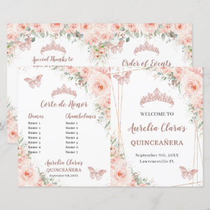 Programa de Eventos de Quinceanera Dourados com Ro