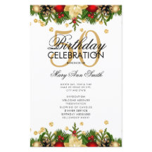 Programa de Festa de aniversário 50 Feriados Doura