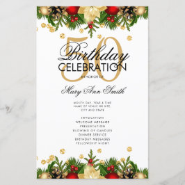 Programa de Festa de aniversário 50 Feriados Doura