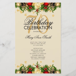 Programa de Festa de aniversário de 70 de Férias D