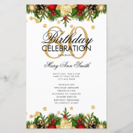 Programa de Festa de aniversário de 80 de Férias D