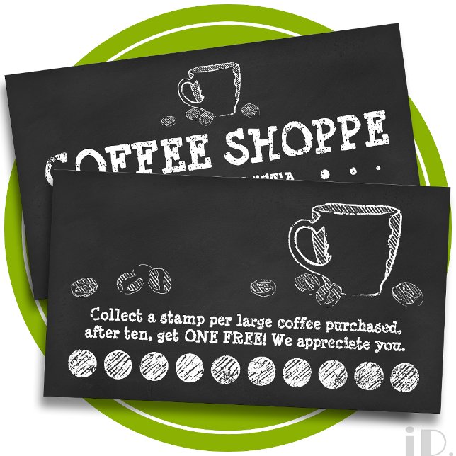 programa de fidelidade COFFEE CUP CHALK (3pontos) (Criador carregado)