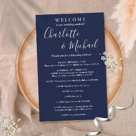 Programa de Fim de Semana de Casamento de Convidad