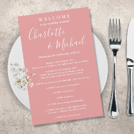 Programa de Fim de Semana de Casamento de Convidad